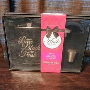 Little Black Flask Gift Set